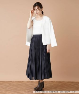 切替プリーツロングスカート | Leilian (Women)/レリアン | 三越伊勢丹