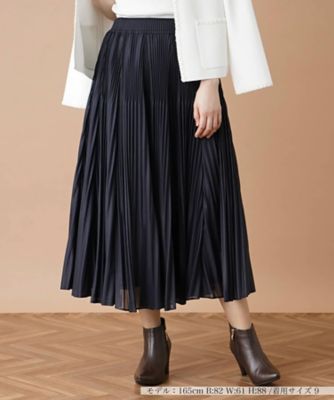 切替プリーツロングスカート | Leilian (Women)/レリアン | 三越