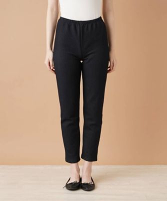 極美品 大きめ13号 レリアン パンツレギンス 快適ストレッチ 黒