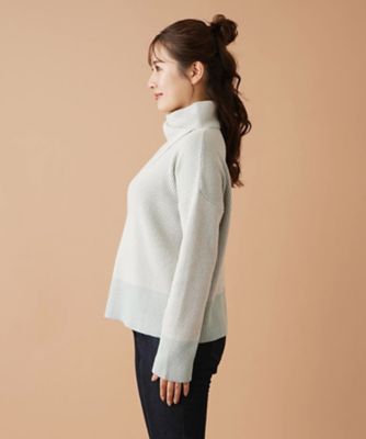 leilian レリアン　カシミヤ100 長袖ニット　タートルネック　M タートルネックカットソー | Leilian (Women)/レリアン | 三越