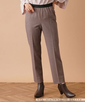 ＜Leilian (Women)＞ガンクラブチェックパンツ