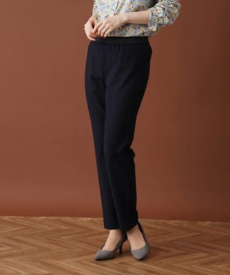 Leilian (Women)/レリアン 【あったか素材】洗えるスリムテーパードパンツ