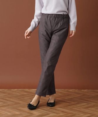 Leilian (Women)/レリアン 【あったか素材】洗えるリバーシブルパンツ