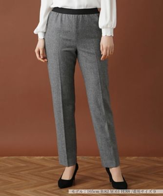 ＜Leilian (Women)＞ツイードテーパードパンツ