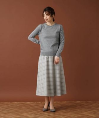 クルーネックニットプルオーバー