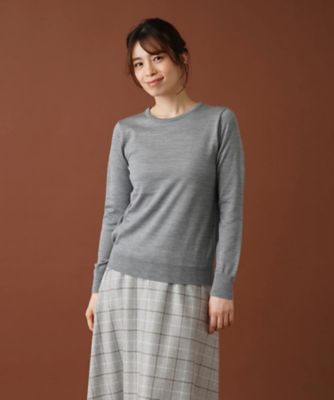 クルーネックニットプルオーバー