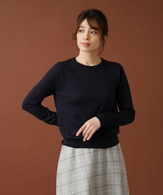 ＜Leilian (Women)＞クルーネックニットプルオーバー