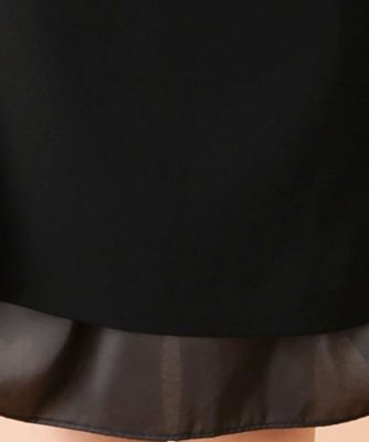 レース切替ハイネックワンピース【ＲＯＣＨＡＳ　Ｐｒｅｍｉｅｒｅ】