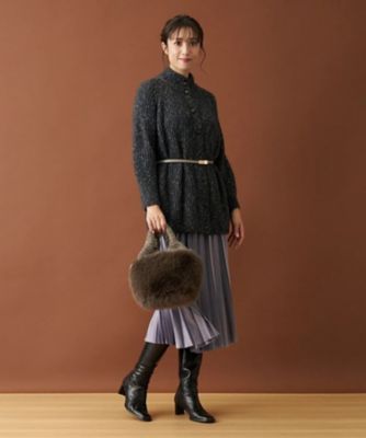 ハイネックニットジャケット【LE TRICOT PERUGIA