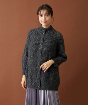 ハイネックニットジャケット【ＬＥ　ＴＲＩＣＯＴ　ＰＥＲＵＧＩＡ】