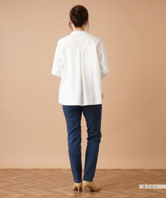 【あったか素材】ストレッチデニムパンツ【Ｌ　ＪＥＡＮＳ】