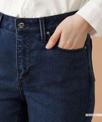 【あったか素材】ストレッチデニムパンツ【Ｌ　ＪＥＡＮＳ】