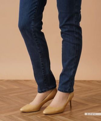 【あったか素材】ストレッチデニムパンツ【Ｌ　ＪＥＡＮＳ】