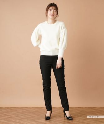【あったか素材】ストレッチデニムパンツ【Ｌ　ＪＥＡＮＳ】