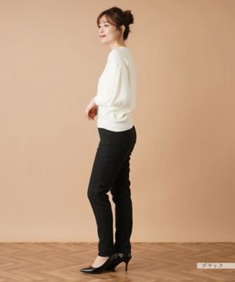 【あったか素材】ストレッチデニムパンツ【Ｌ　ＪＥＡＮＳ】