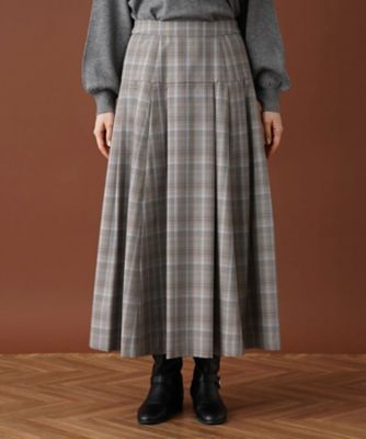 【セットアップ対応商品】チェックロングフレアスカート【Ｌｅｉｌｉａｎ：ＥＺＵＭＩ】