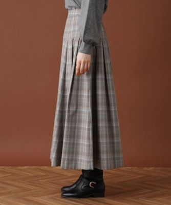 【セットアップ対応商品】チェックロングフレアスカート【Ｌｅｉｌｉａｎ：ＥＺＵＭＩ】