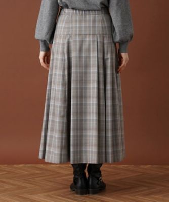 【セットアップ対応商品】チェックロングフレアスカート【Ｌｅｉｌｉａｎ：ＥＺＵＭＩ】