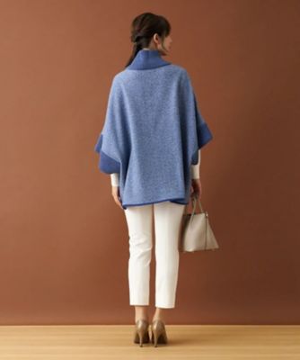 ジップニットポンチョ
