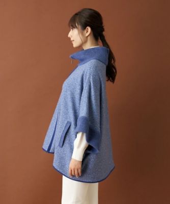 ジップニットポンチョ