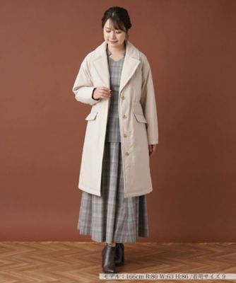 中わた入りテーラードコート【ｍｙ　ｐｅｒｆｅｃｔ　ｗａｒｄｒｏｂｅ】