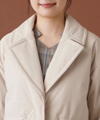 中わた入りテーラードコート【ｍｙ　ｐｅｒｆｅｃｔ　ｗａｒｄｒｏｂｅ】