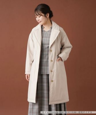 中わた入りテーラードコート【ｍｙ　ｐｅｒｆｅｃｔ　ｗａｒｄｒｏｂｅ】