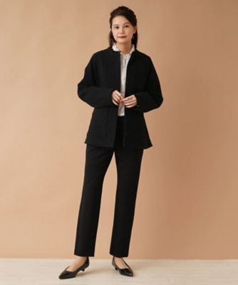 チェックノーカラージャケット【ｍｙ　ｐｅｒｆｅｃｔ　ｗａｒｄｒｏｂｅ】