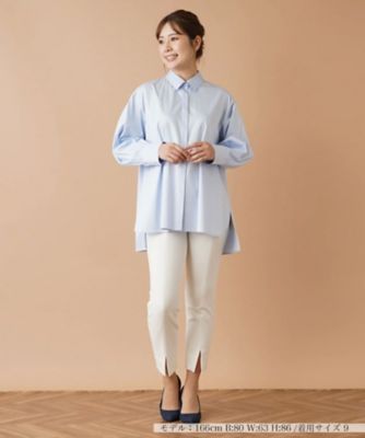 Leilian / レリアン 襟付き比翼ブラウス【my perfect wardrobe】 襟付き比翼ブラウス【my perfect wardrobe