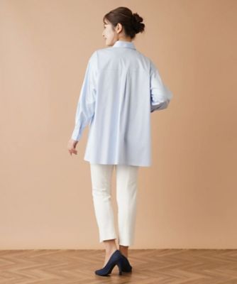 Leilian / レリアン 襟付き比翼ブラウス【my perfect wardrobe】 襟付き比翼ブラウス【my perfect wardrobe