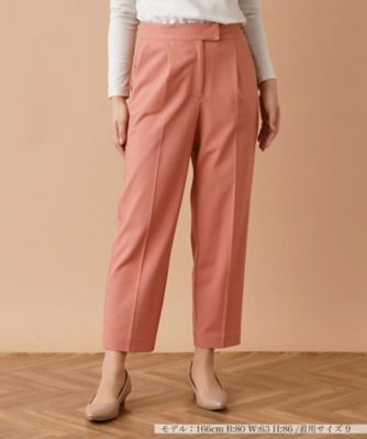 Leilian (Women)/レリアン クロップドタックパンツ【ｍｙ　ｐｅｒｆｅｃｔ　ｗａｒｄｒｏｂｅ】