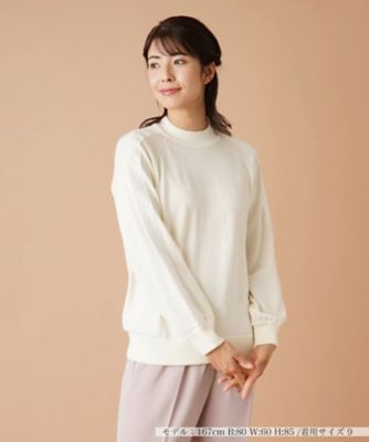 ＜Leilian (Women)＞ラグランハイネックニット