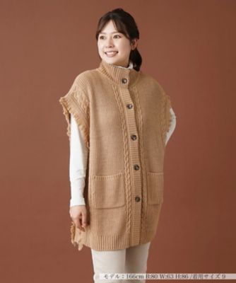 ＜Leilian (Women)＞ハイネックニットベスト