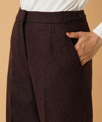 ツイードワイドストレートパンツ