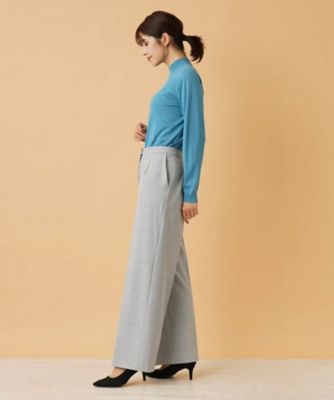 センタープレスワイドパンツ