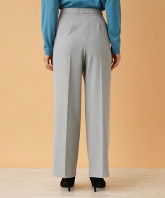 センタープレスワイドパンツ