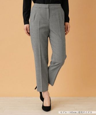 ＜Leilian (Women)＞シェパードチェッククロップドパンツ