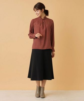 未使用級✨希少サイズ 2023 完売品 レリアン ジオメトリックプリントブラウス 未使用級✨希少サイズ 2023 完売品 レリアン ジオメトリック