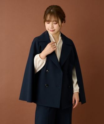 ケープ風ダブルジャケット | Leilian (Women)/レリアン | 三越