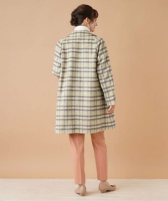 チェックテーラードコート【ＲＯＣＨＡＳ　Ｐｒｅｍｉｅｒｅ】