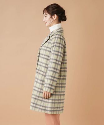 チェックテーラードコート【ＲＯＣＨＡＳ　Ｐｒｅｍｉｅｒｅ】