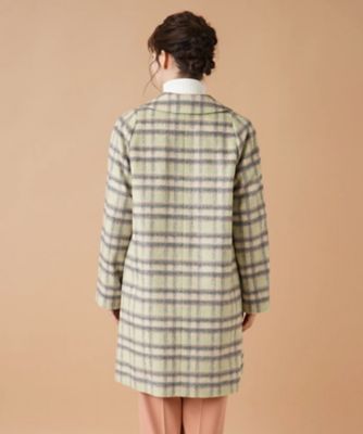 チェックテーラードコート【ＲＯＣＨＡＳ　Ｐｒｅｍｉｅｒｅ】