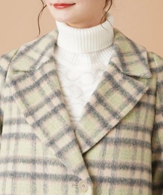 チェックテーラードコート【ＲＯＣＨＡＳ　Ｐｒｅｍｉｅｒｅ】