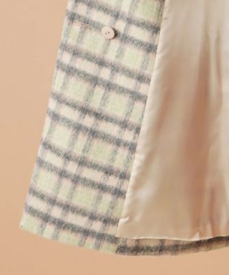 チェックテーラードコート【ＲＯＣＨＡＳ　Ｐｒｅｍｉｅｒｅ】