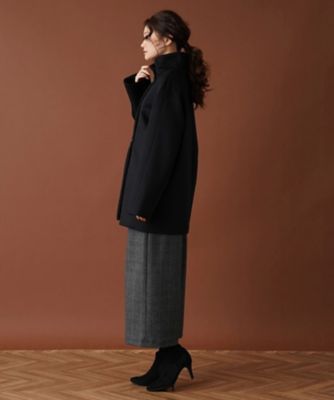 美品✨ レリアン　17+ 　近年モデル　カシミヤ スタンドカラーコート 美品✨ レリアン 17+ 近年モデル カシミヤ スタンドカラーコート