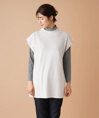 ハイネックニットベスト【ＦＡＳＨＩＯＮ　ＳＵＩＴＥ】