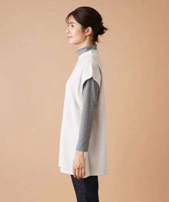 ハイネックニットベスト【ＦＡＳＨＩＯＮ　ＳＵＩＴＥ】