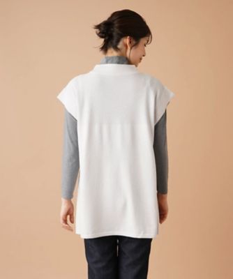 ハイネックニットベスト【ＦＡＳＨＩＯＮ　ＳＵＩＴＥ】