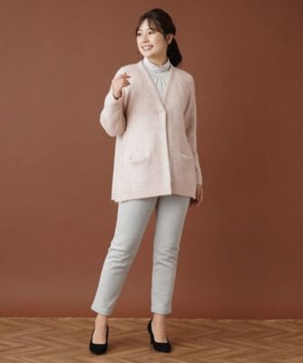 アルパカ混ニットカーディガン【ＦＡＳＨＩＯＮ　ＳＵＩＴＥ】