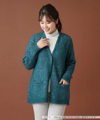 ＜Leilian (Women)＞アルパカ混ニットカーディガン【ＦＡＳＨＩＯＮ　ＳＵＩＴＥ】